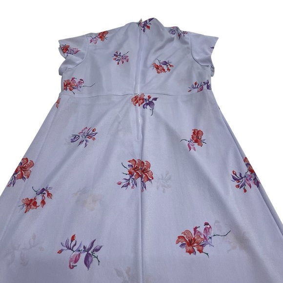 Tropicana Originals Maxi Dress Hawaiian Muumuu Floral Birds Vintage Luau 70s - Picture 10 of 15